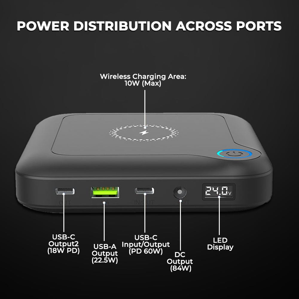 Juice-Up 120W Powerbank QC3.0+PD3.0+Wireless| 24000mAh UM1106