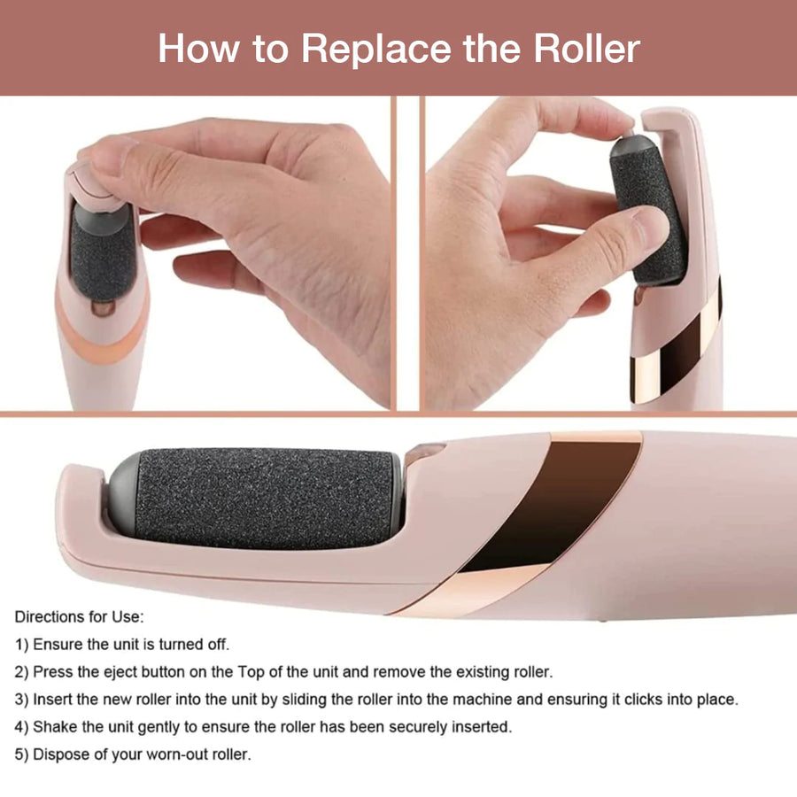 Rechargeable Electric Pedicure Tool for Smooth Feet: Dead Skin Remover & Cracked Heel Care