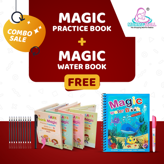 ���Magic Practice Copybook����With FREE Magic Water Book���� (Buy 1 book get 4 Book FREE)����