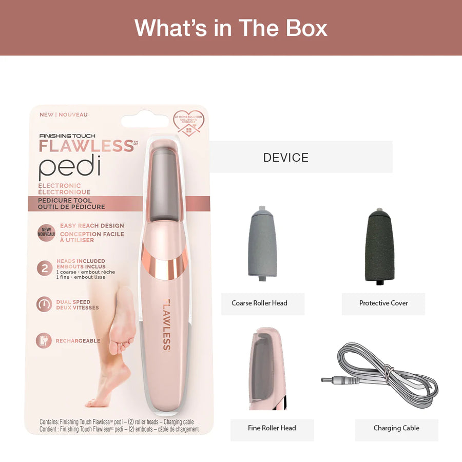 Rechargeable Electric Pedicure Tool for Smooth Feet: Dead Skin Remover & Cracked Heel Care