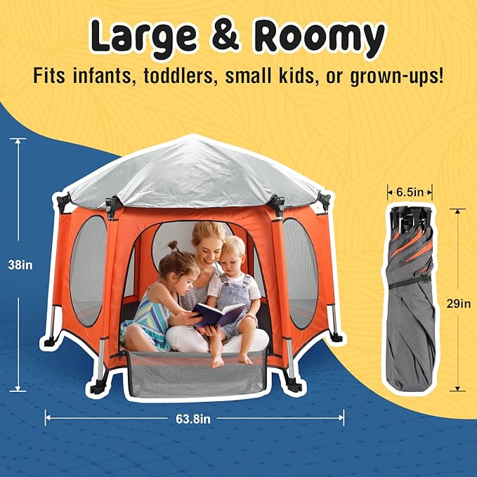 Baby Portable Tent-Indoor & Outdoor Playpen for Babies����