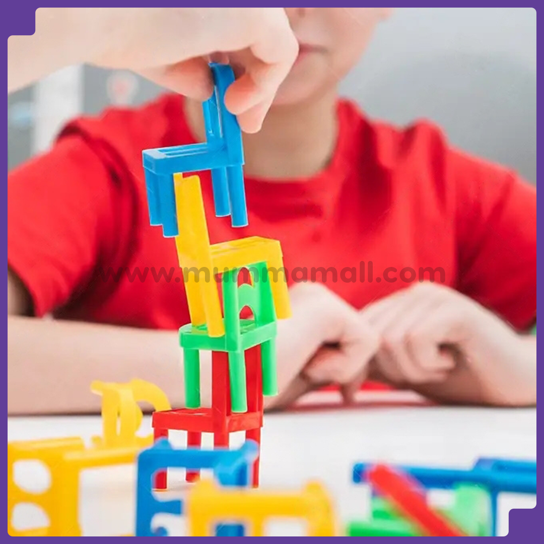 ����Chairs Stacking Tower Game ||Suspend Family Game���� 36 Pcs Chair����