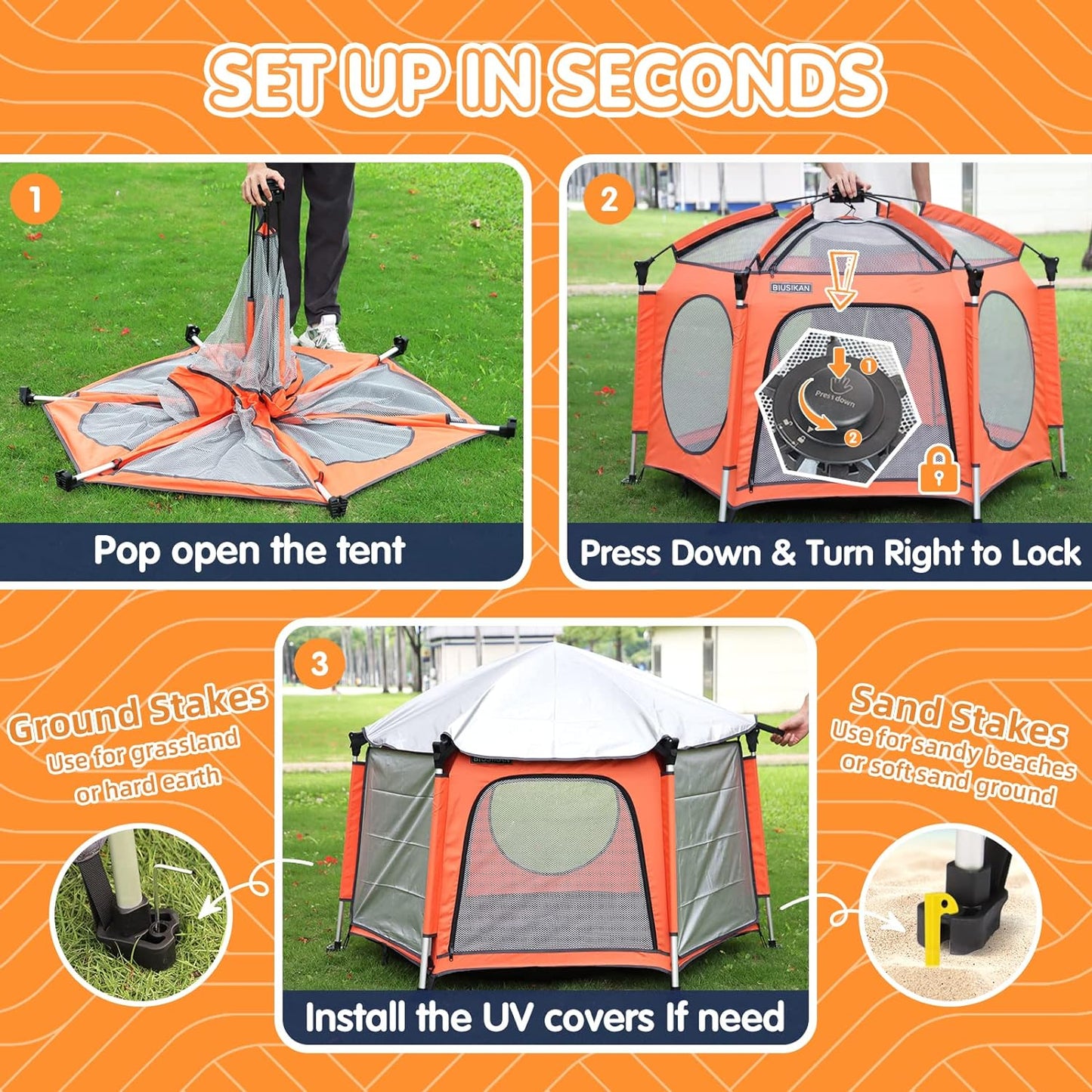 Baby Portable Tent-Indoor & Outdoor Playpen for Babies����