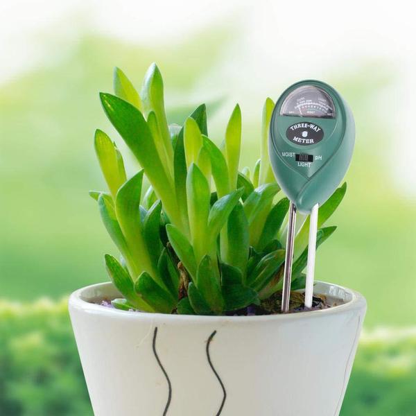 Soil Tester 3-in-1 Plant Moisture Sensor (Green)