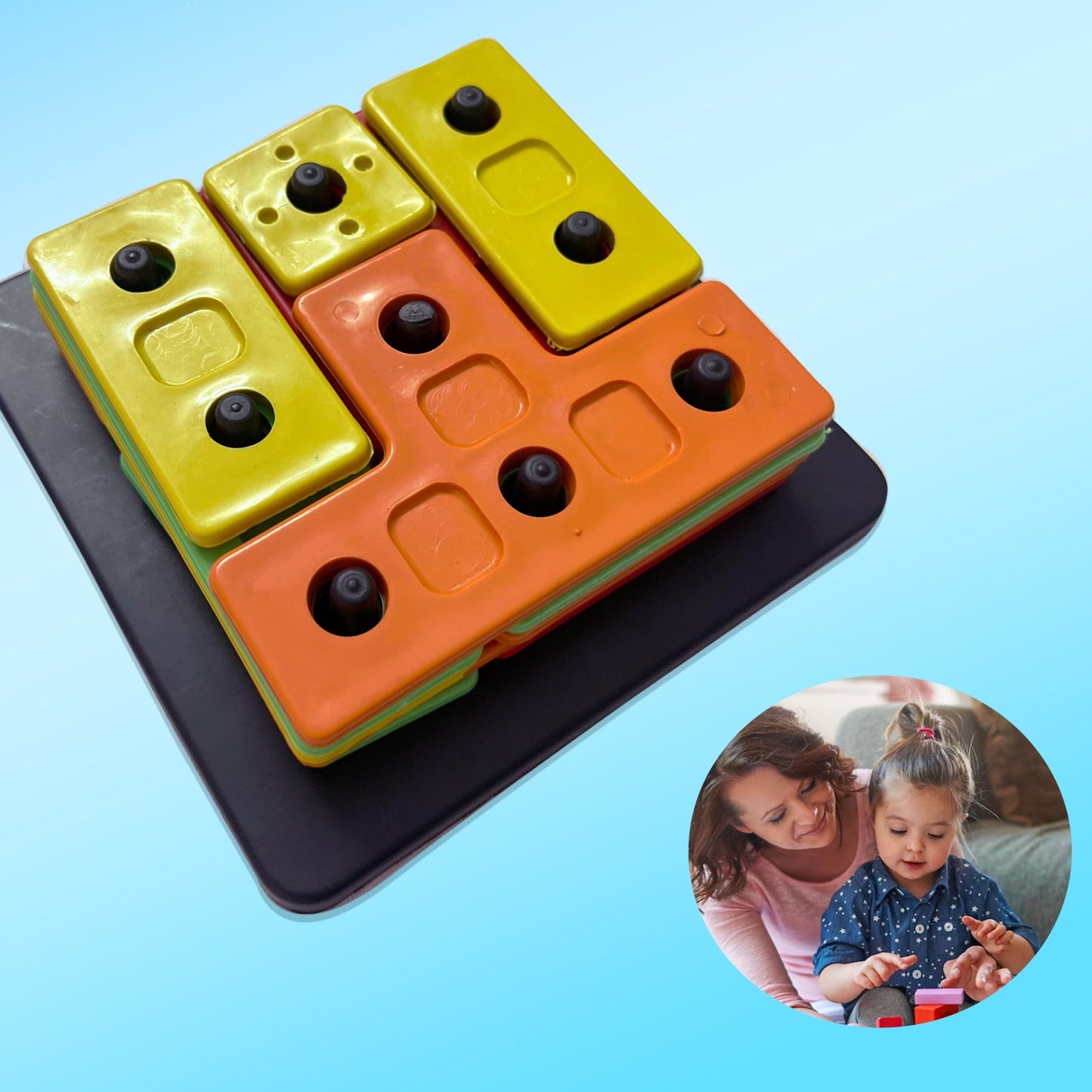 ����Puzzle Block game||Sorting & Stacking Educational game