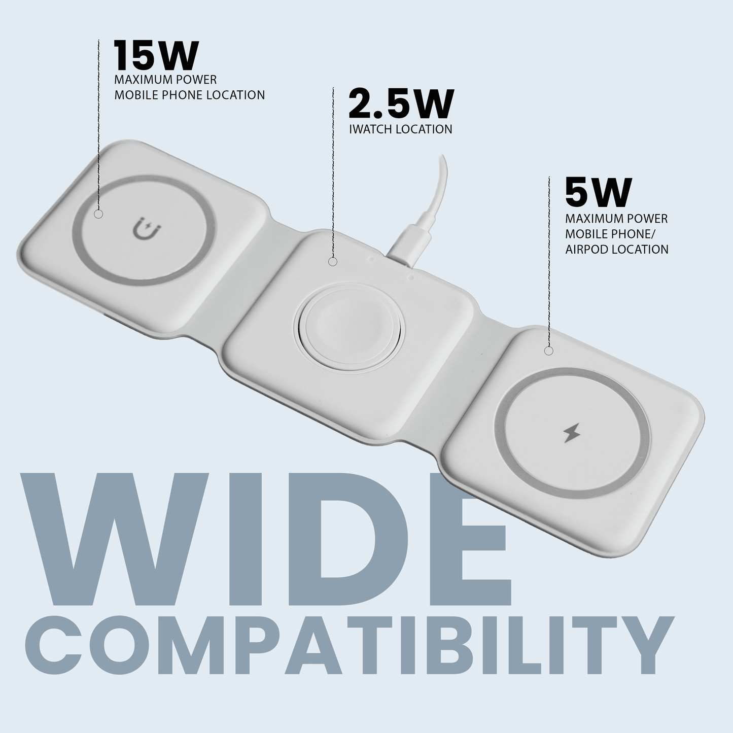 3-in-1 Foldable Wireless Charger