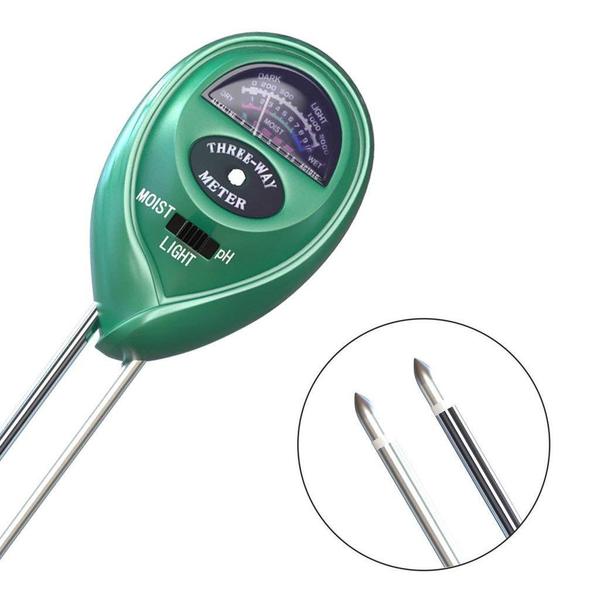 Soil Tester 3-in-1 Plant Moisture Sensor (Green)