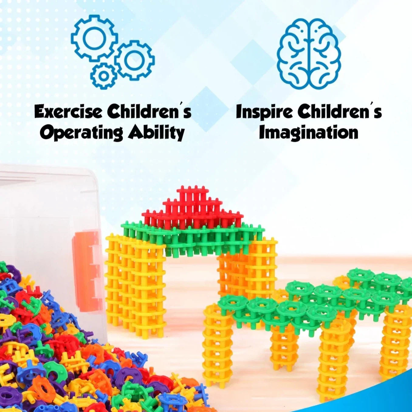 ����Fun building toys|| Nature your child's imagination & creativity (90 pcs)����