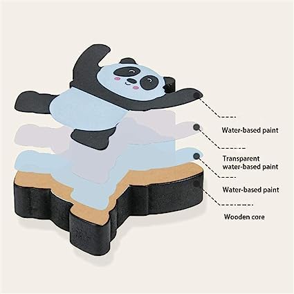 ����  Wooden Panda Balance Block game  (Pack of 12)