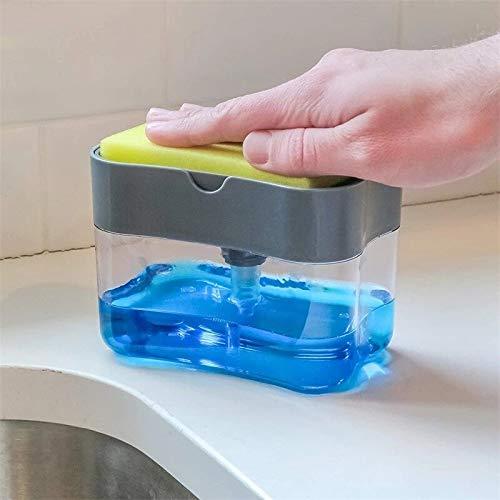 2 in 1 Soap Pump Plastic Dispenser for Dishwasher Liquid