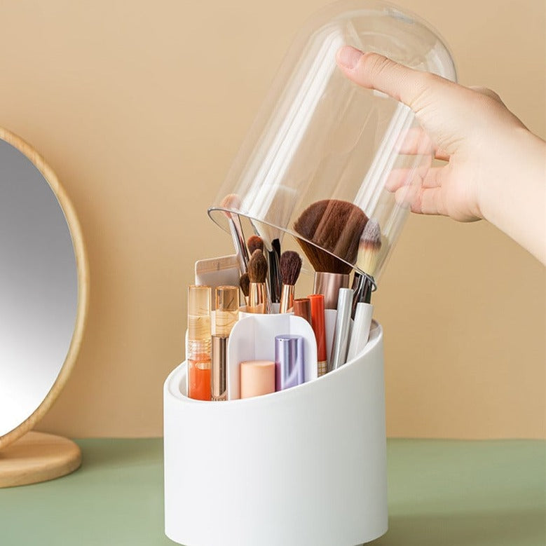 360 Degree Rotating Makeup Brush Holder