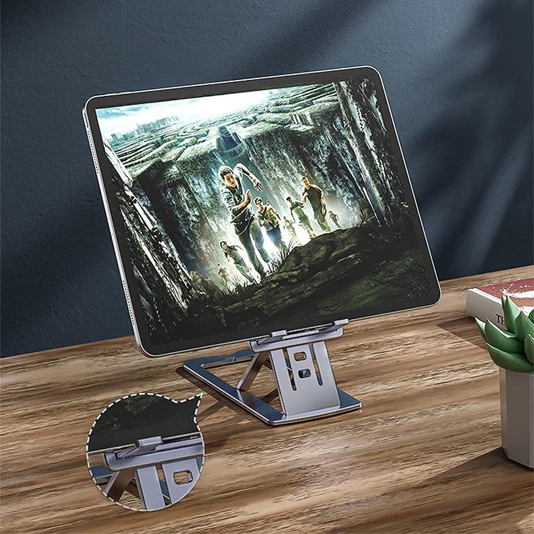 Slim Foldable Aluminum Stand For Mobile & Ipad