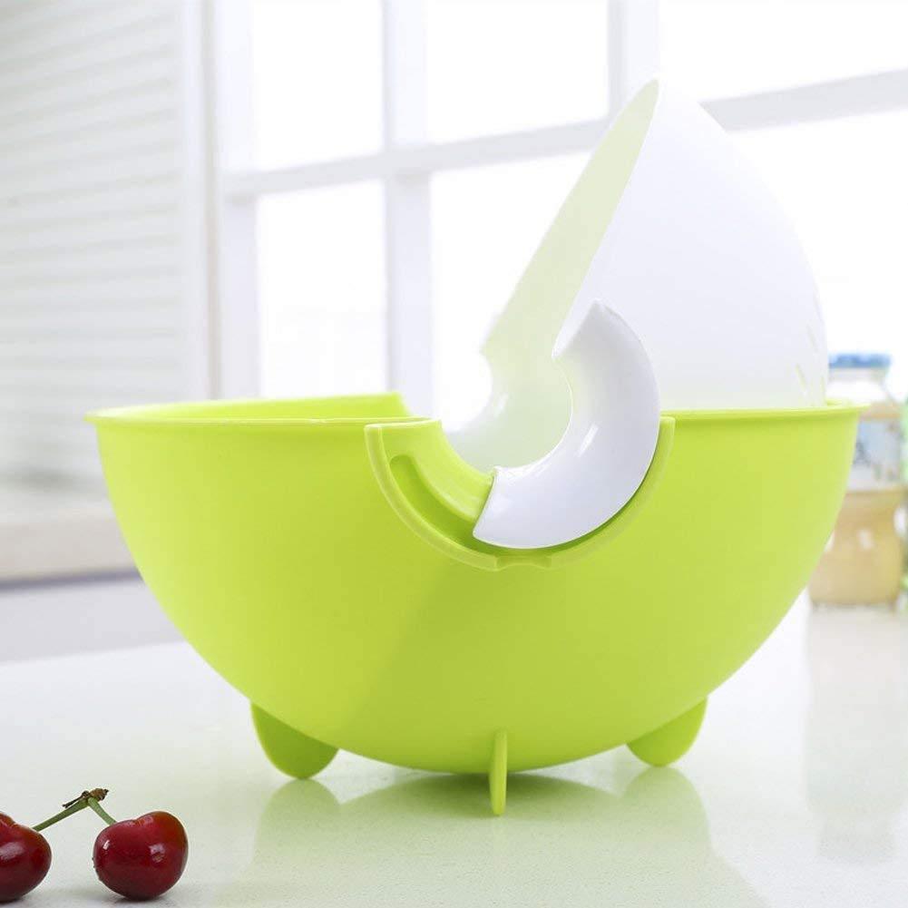 Double Layer Washing Vegetables and Fruit Draining Strainer