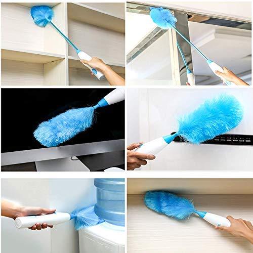 Electronic Motorized  Hand-Held Feather Spin Cleaning Brush Set