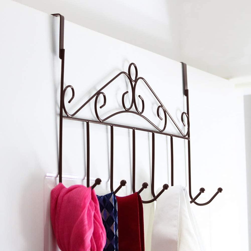 Multi-Functional Steel Over The Door Hook Hanger