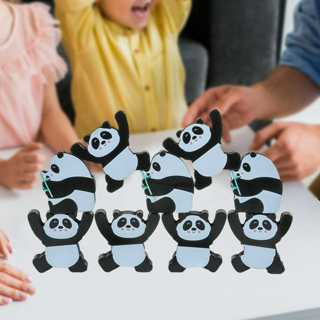 ����  Wooden Panda Balance Block game  (Pack of 12)