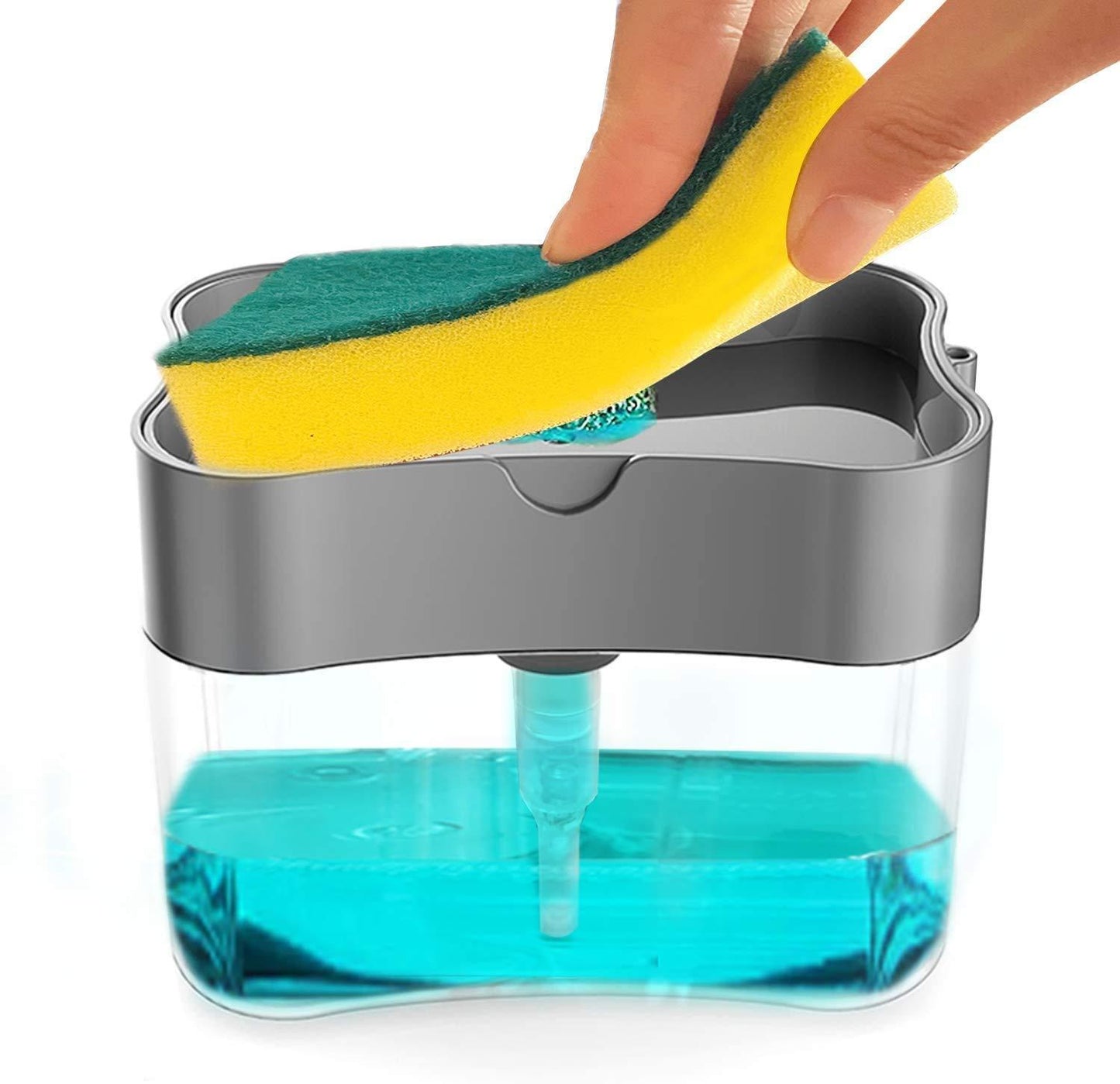 2 in 1 Soap Pump Plastic Dispenser for Dishwasher Liquid