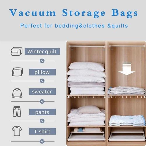 ���Space Saving Storage Vacuum Bags (Pack of 5 & 1 hand Pump)