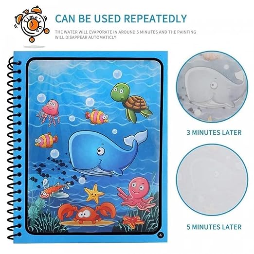 ���Magic Practice Copybook����With FREE Magic Water Book���� (Buy 1 book get 4 Book FREE)����