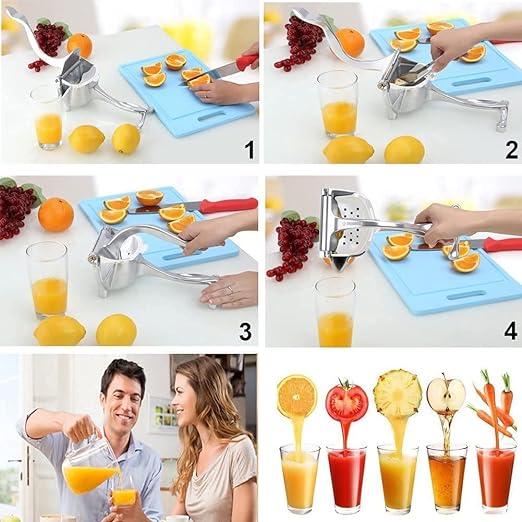 ����50% OFF ���Fruit Press Juicer With Free Lemon Squeezer & 2in1 Multi Cutter����(Buy 1 Get 2 FREE)����