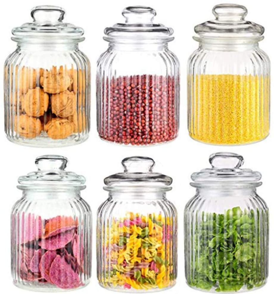 Glass Pickle Jar Storage Containers (Set of 3)