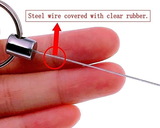 ����Multifunctional Steel Wire Key Ring || Keychain with Belt Clip����