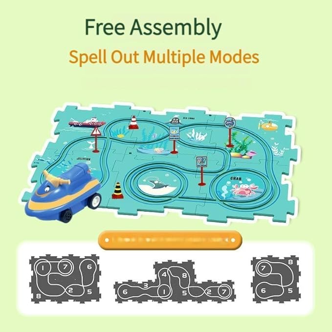 ����Children's Educational Puzzle Track Car Play Set����