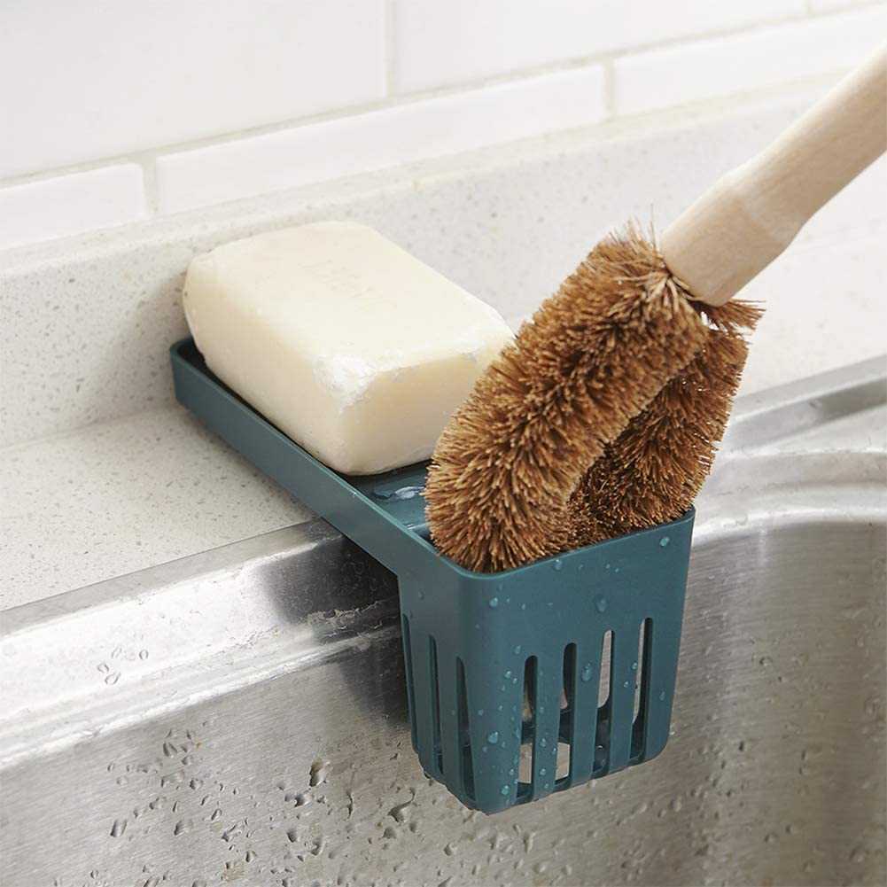 Kitchen Sink Sponge Soap Sloth Drain, Remote Control Storage Rack