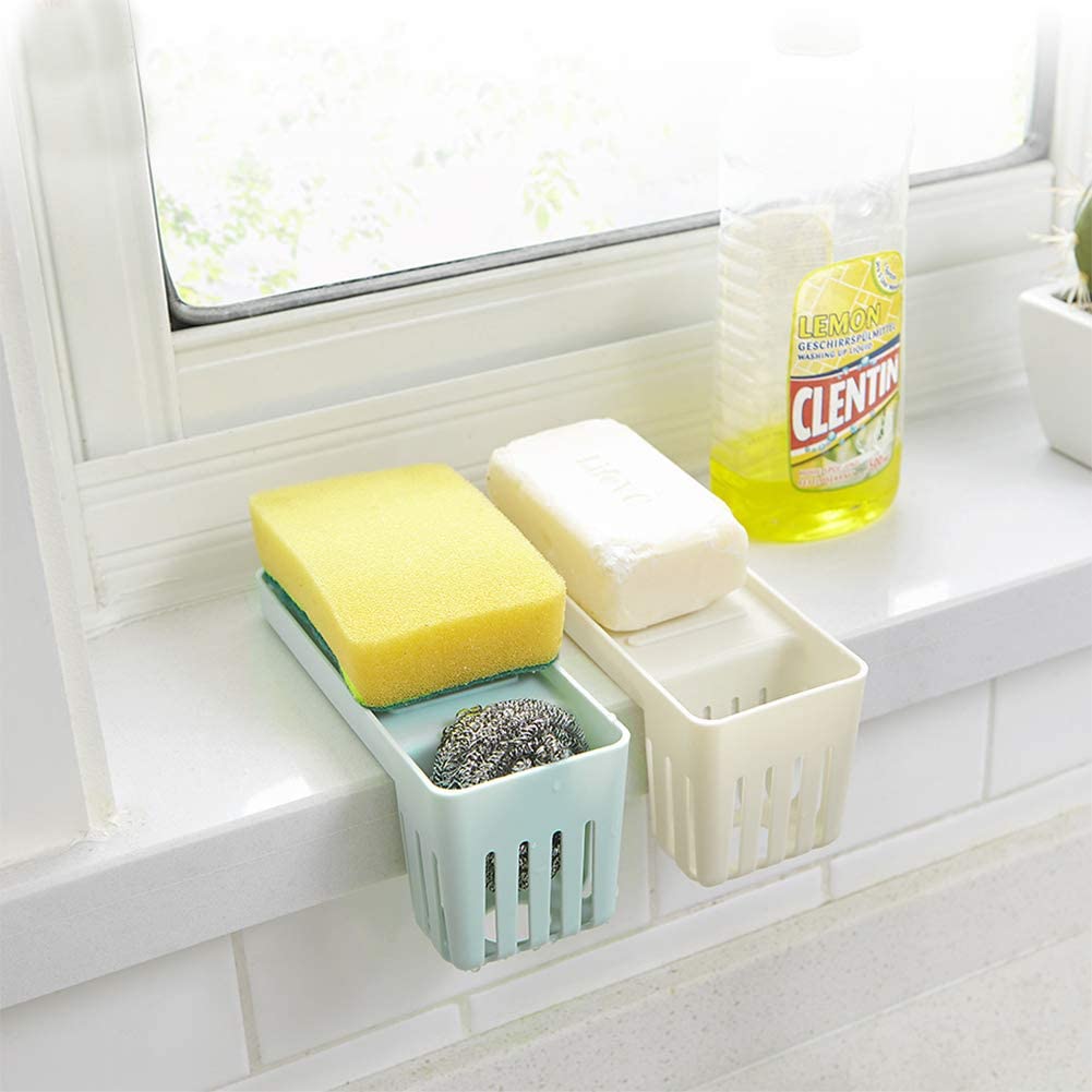 Kitchen Sink Sponge Soap Sloth Drain, Remote Control Storage Rack