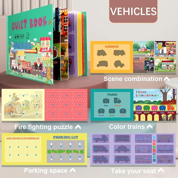 ����Quiet Interactive Book ||  Develop Learning Skills for children���� (Pack of 3)