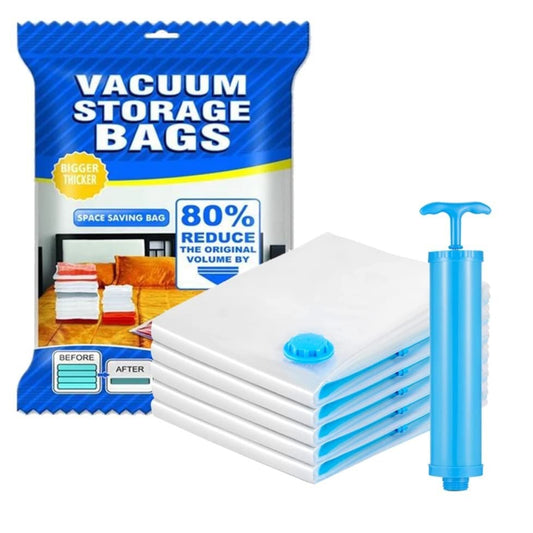 ���Space Saving Storage Vacuum Bags (Pack of 5 & 1 hand Pump)