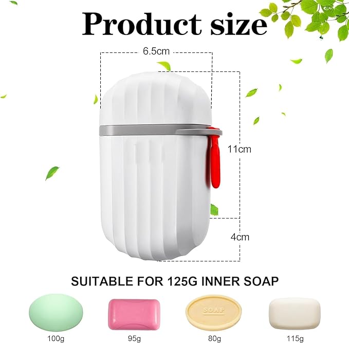 ���Travel Soap Box || Soap Holder for Outdoors Travel ( pack of 2)