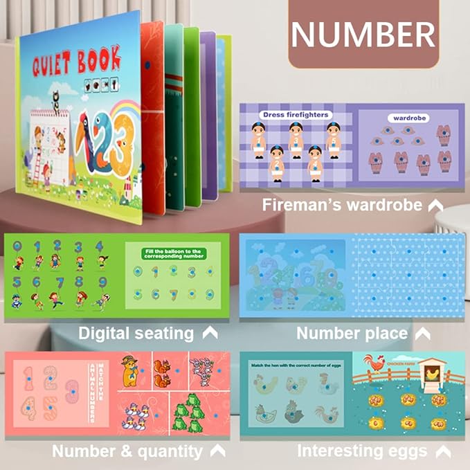 ����Quiet Interactive Book ||  Develop Learning Skills for children���� (Pack of 3)