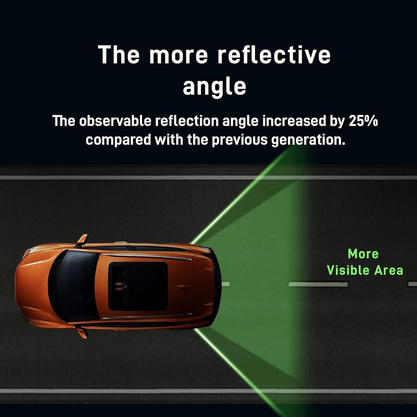 Reflective Car Stickers - Improve Your Vehicle's Visibility & Safety  (2 pcs)