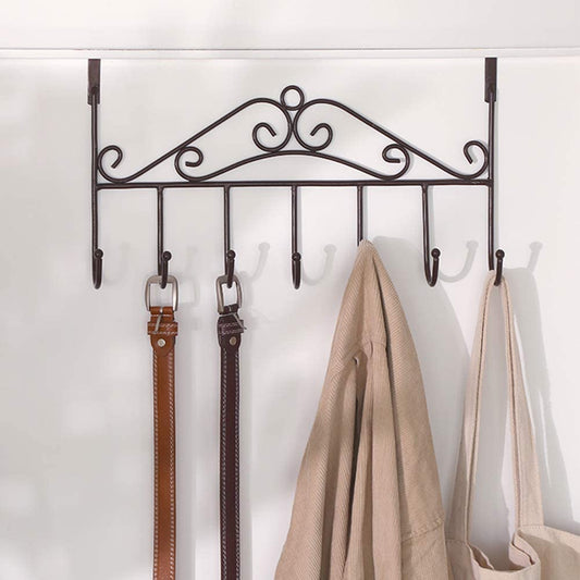 Multi-Functional Steel Over The Door Hook Hanger