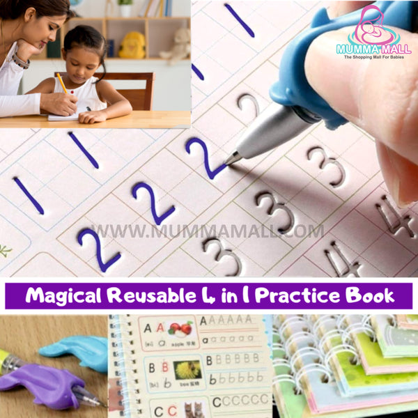 ���Magic Practice Copybook����With FREE Magic Water Book���� (Buy 1 book get 4 Book FREE)����