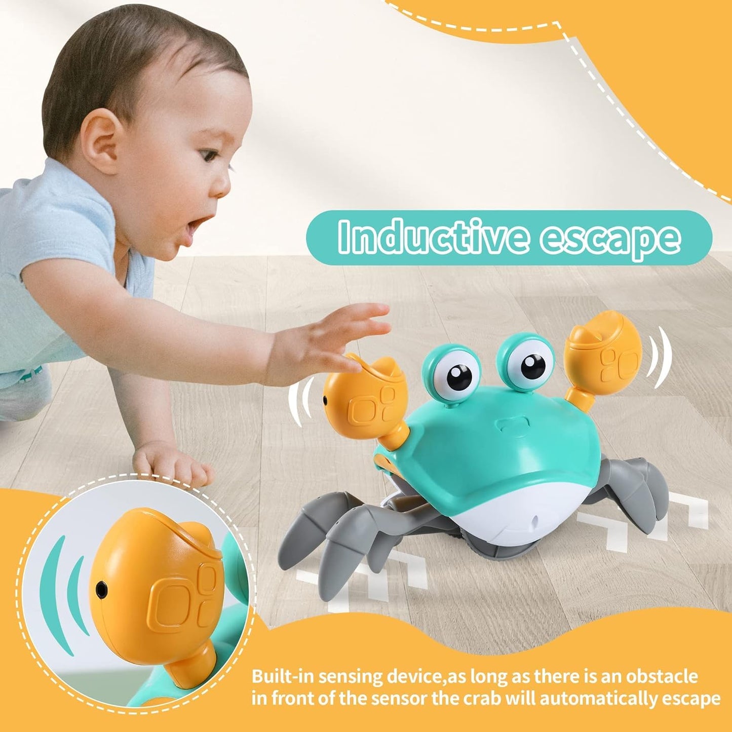 ���Baby Infant Crawling Crab Toy || Perfect For Kids����