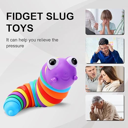 ����Flexible Finger Slug Toy || Perfect For Stress Relief����(1 Pcs)