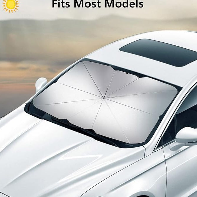 ���Foldable Reflective Car Umbrella for Sun Heat Protection