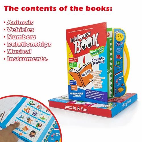 ����Intelligence Book ||  Musical Educational Phonetic Learning Book 3 + Year Kids