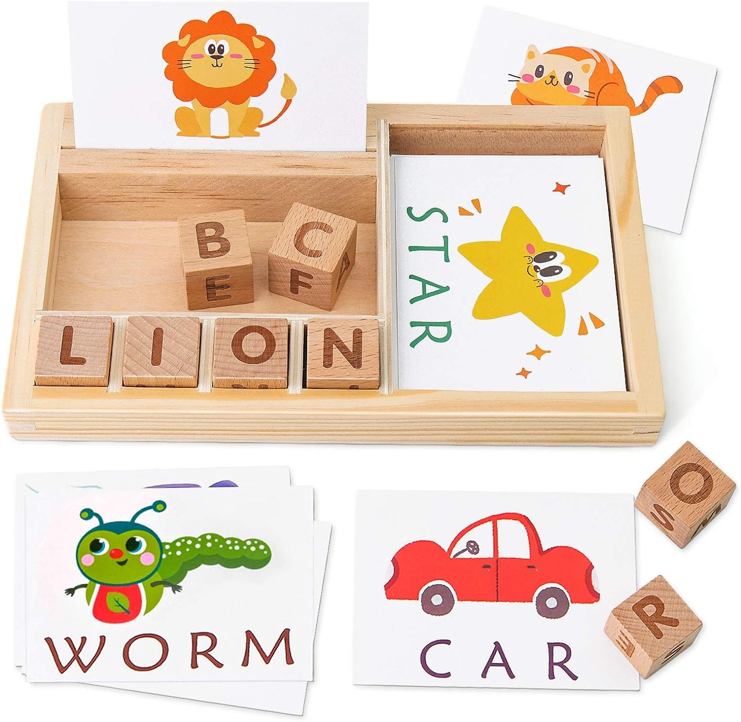 ���Wooden Spelling Game || Educational Puzzle Toy����