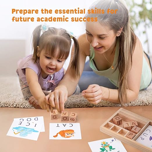 ���Wooden Spelling Game || Educational Puzzle Toy����