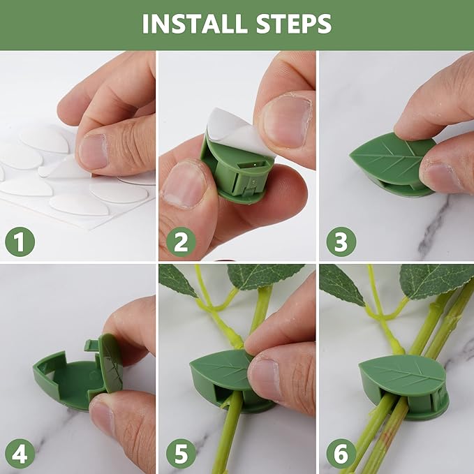 ����Plant Climbing Wall Fixture Clips || Plant Support Clips���� BUY 30 & GET 30 FREE || 60 PCS