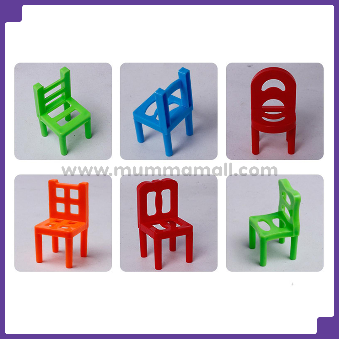 ����Chairs Stacking Tower Game ||Suspend Family Game���� 36 Pcs Chair����