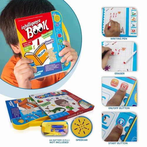 ����Intelligence Book ||  Musical Educational Phonetic Learning Book 3 + Year Kids