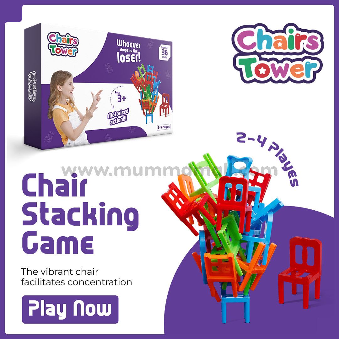 ����Chairs Stacking Tower Game ||Suspend Family Game���� 36 Pcs Chair����