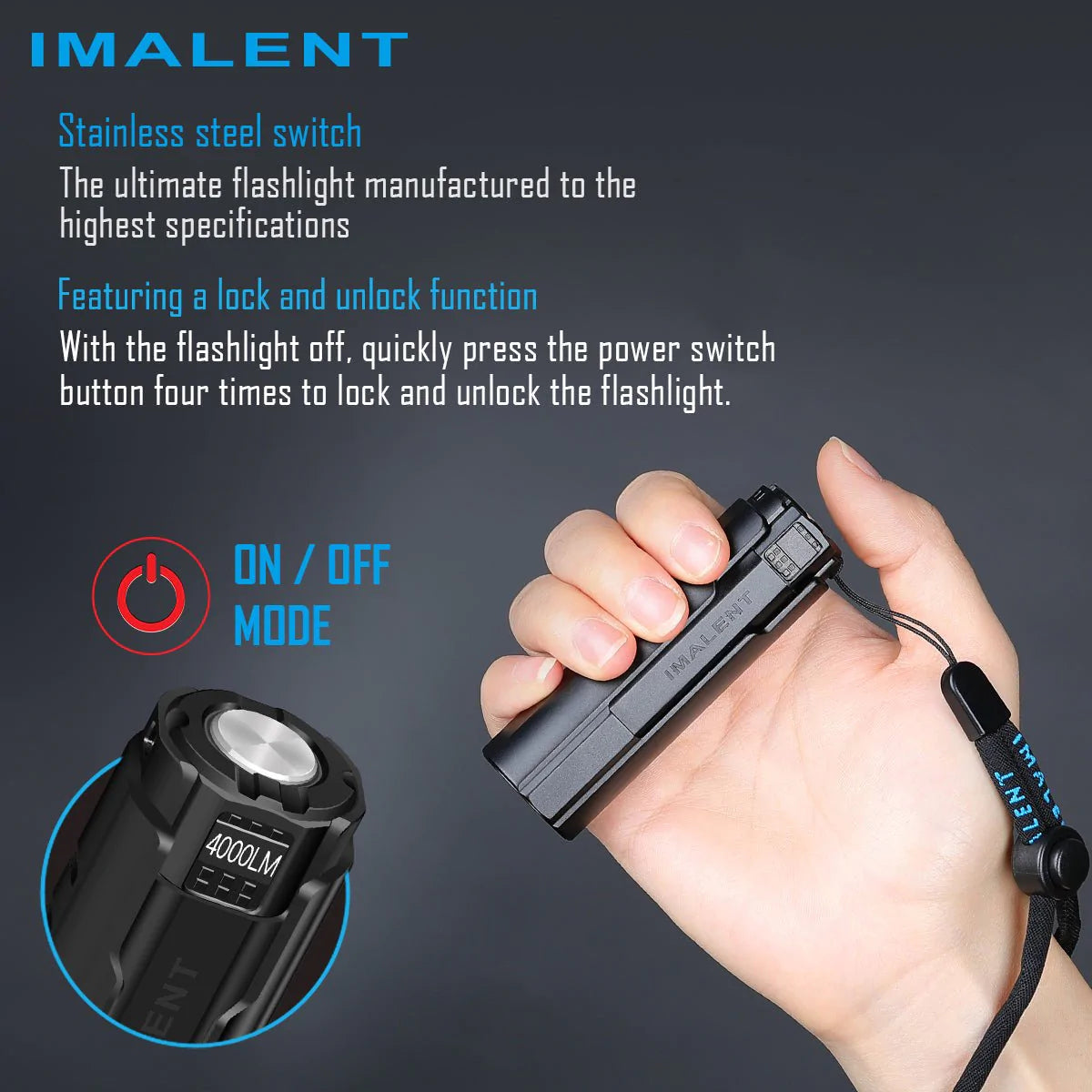 Imalent LD70 4000 lumen EDC flashlight