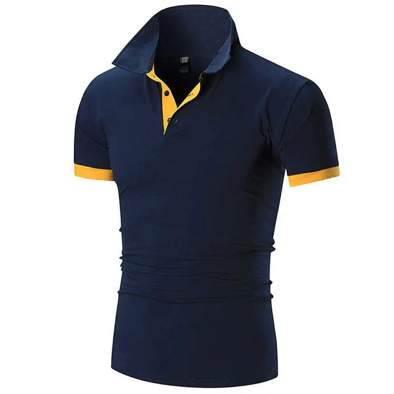 Men's Polo Shirts Casual Short Sleeve Polo Shirt Men Fashion Embroidery Business Men's Thin Polo