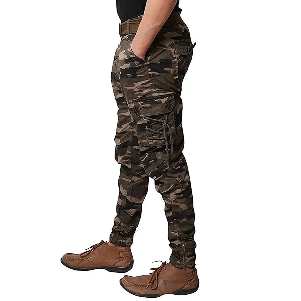 Men Outdoor Multi Pockets Trousers Combat Tactical Hunting Cargo Men