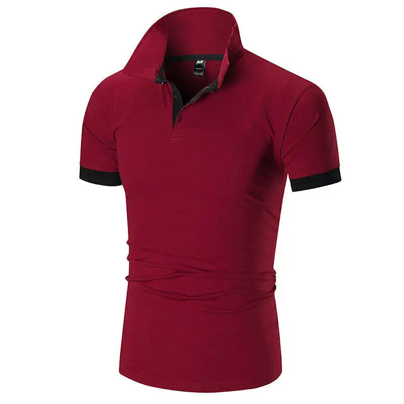 Men's Polo Shirts Casual Short Sleeve Polo Shirt Men Fashion Embroidery Business Men's Thin Polo